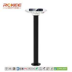 Bolardo LED Solar para zonas residenciales serie 03G2 de 10W