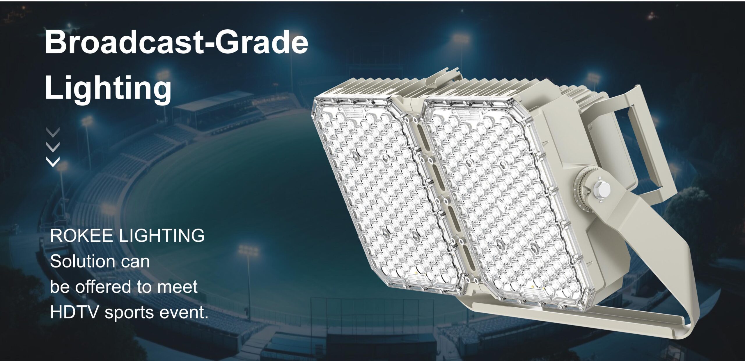 Luminaria LED deportiva G24 para estadios e iluminación broadcast profesional
